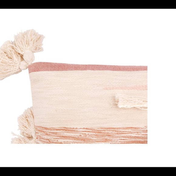 Creative Co-op Cream Cotton Kilim Lumber 29 X 15” - Picture 6 of 9